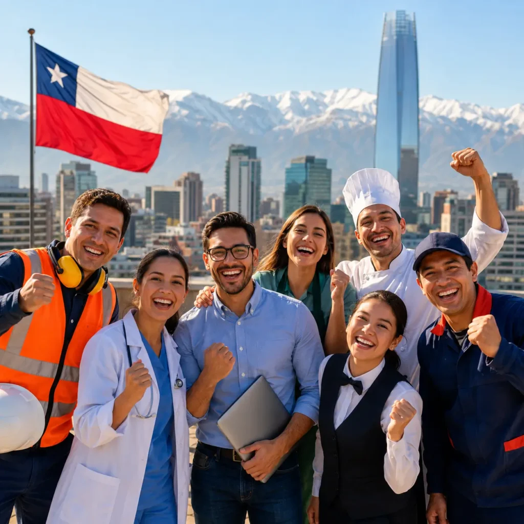 Personas buscando empleo en Chile